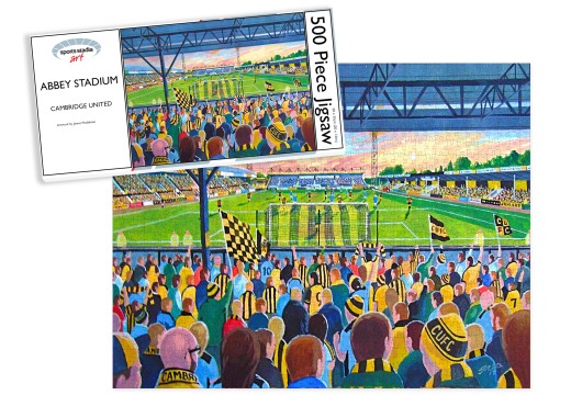 Abbey Stadium Fine Art Jigsaw Puzzle - Cambridge United FC Abbey Stadium Fine Art Jigsaw Puzzle - Cambridge United FC